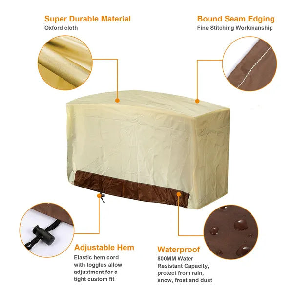 210D Waterproof Outdoor BBQ Grill Cover Windproof Dustproof Patio Gas Grill Oven Protector Oxford Cloth Garden GPCT1580