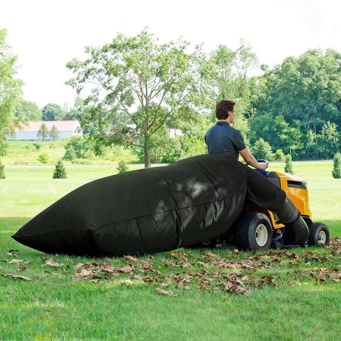 Lawn Tractor Leaf Bag 54 Cubic Feet Standard Garden Waste Bag W 112in Opening For Fast & Easy Leaf Riding Lawn Mower Rubbish Bag Outdoor