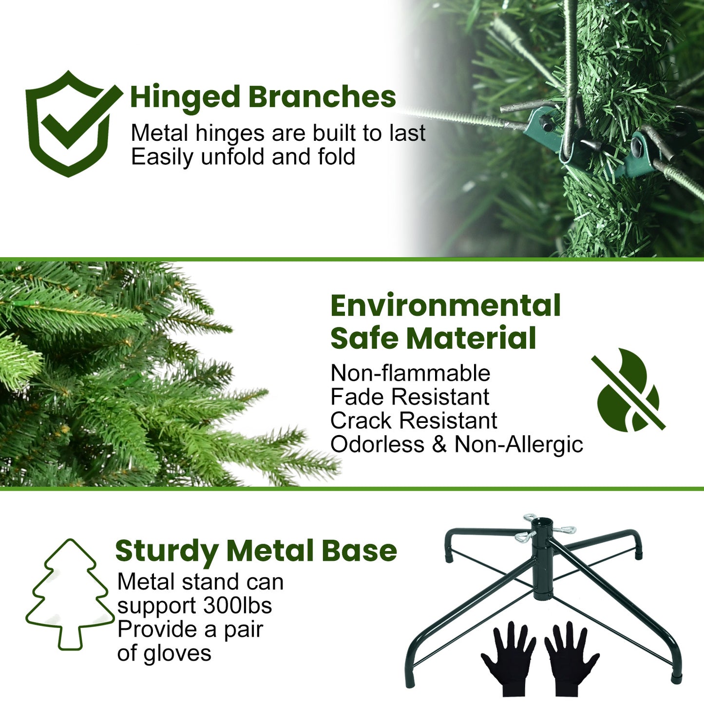 Green PVC Christmas Tree, Christmas Decorations