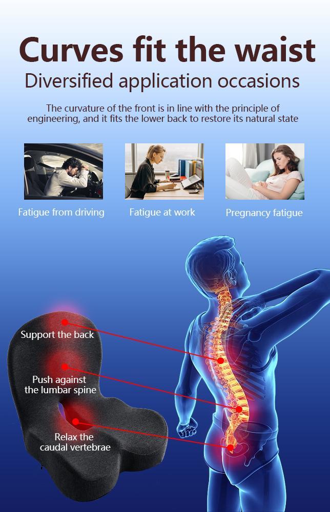 East Coast Warehouse Integrated Seat Cushion Is A Comfortable Choice For Long-term Sitting, Improving Work Efficiency, Thickened Sweatshirt Fabric, Soft Cotton Core And No Shrinkage