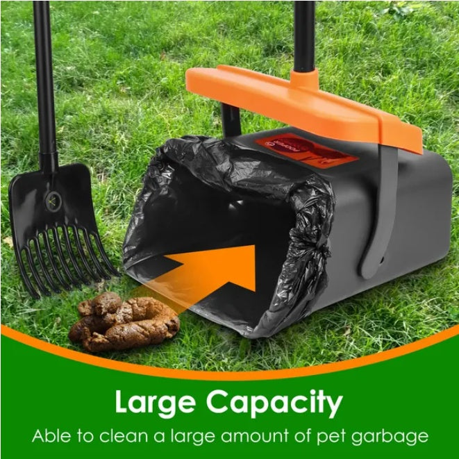 Dog Feces Rake And Rotating Box Heavy-duty Feces Collection Tool
