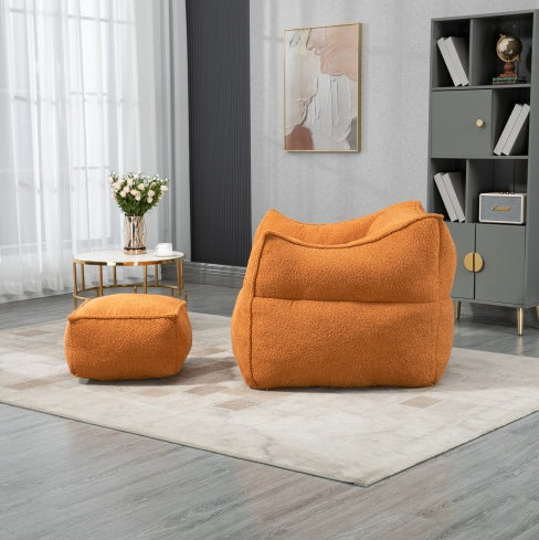 COOLMORE Bean Bag Chair Lazy Sofa Footstool Durable Comfort Lounger High Back Bean Bag Chair Couch For Adults And Kids, Indoor  Outdoor