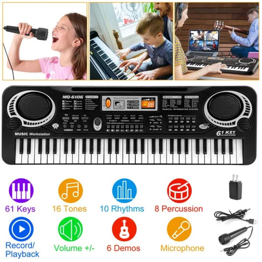 61 Key Digital Music Electronic Keyboard