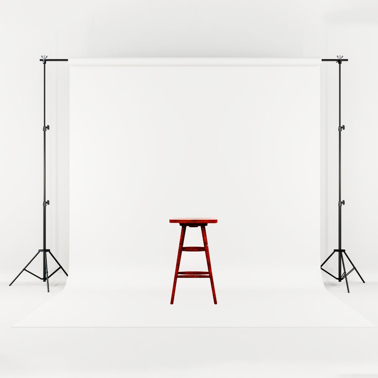 1Pc 6.5 X 10ft Photo Video Studio Backdrop Background Stand Adjustable Heavy Duty Photography Backdrop Support Stand Set With Carrying Bag Clamps