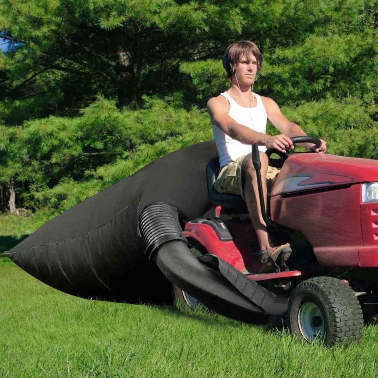 Lawn Tractor Leaf Bag 54 Cubic Feet Standard Garden Waste Bag W 112in Opening For Fast & Easy Leaf Riding Lawn Mower Rubbish Bag Outdoor