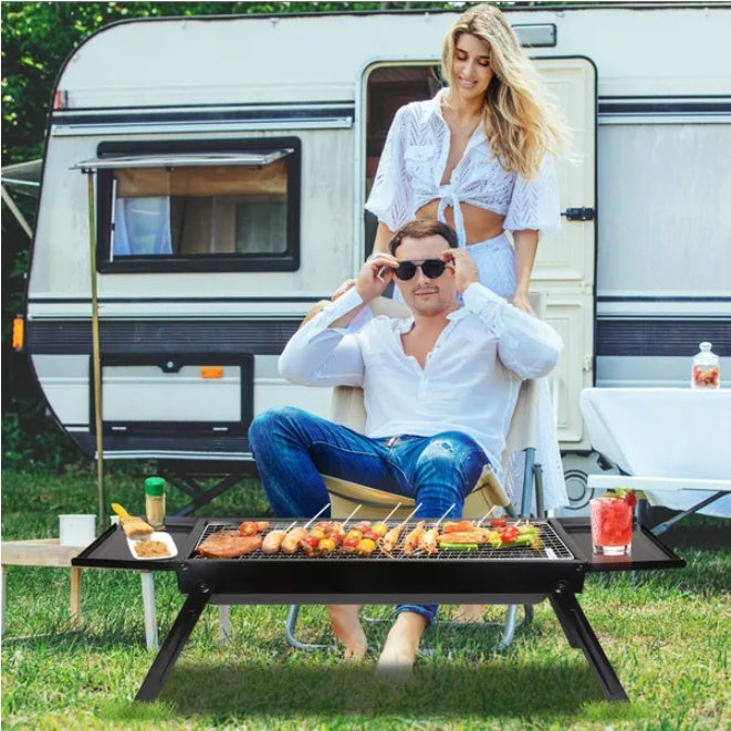 Portable And Easy To Install Stainless Steel Grill With Storage Net