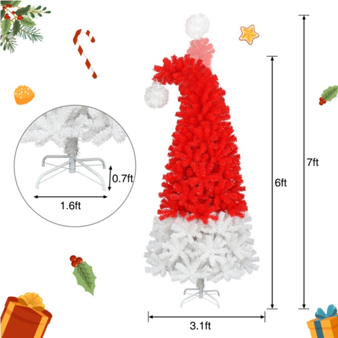6FT Artificial Christmas Tree With LED Light