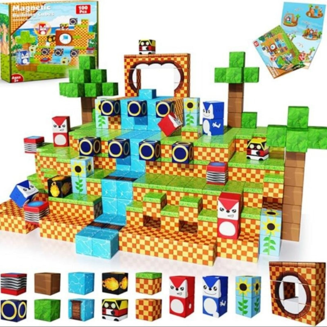 Magnetic Block Toy Adventure Park -100pcs
