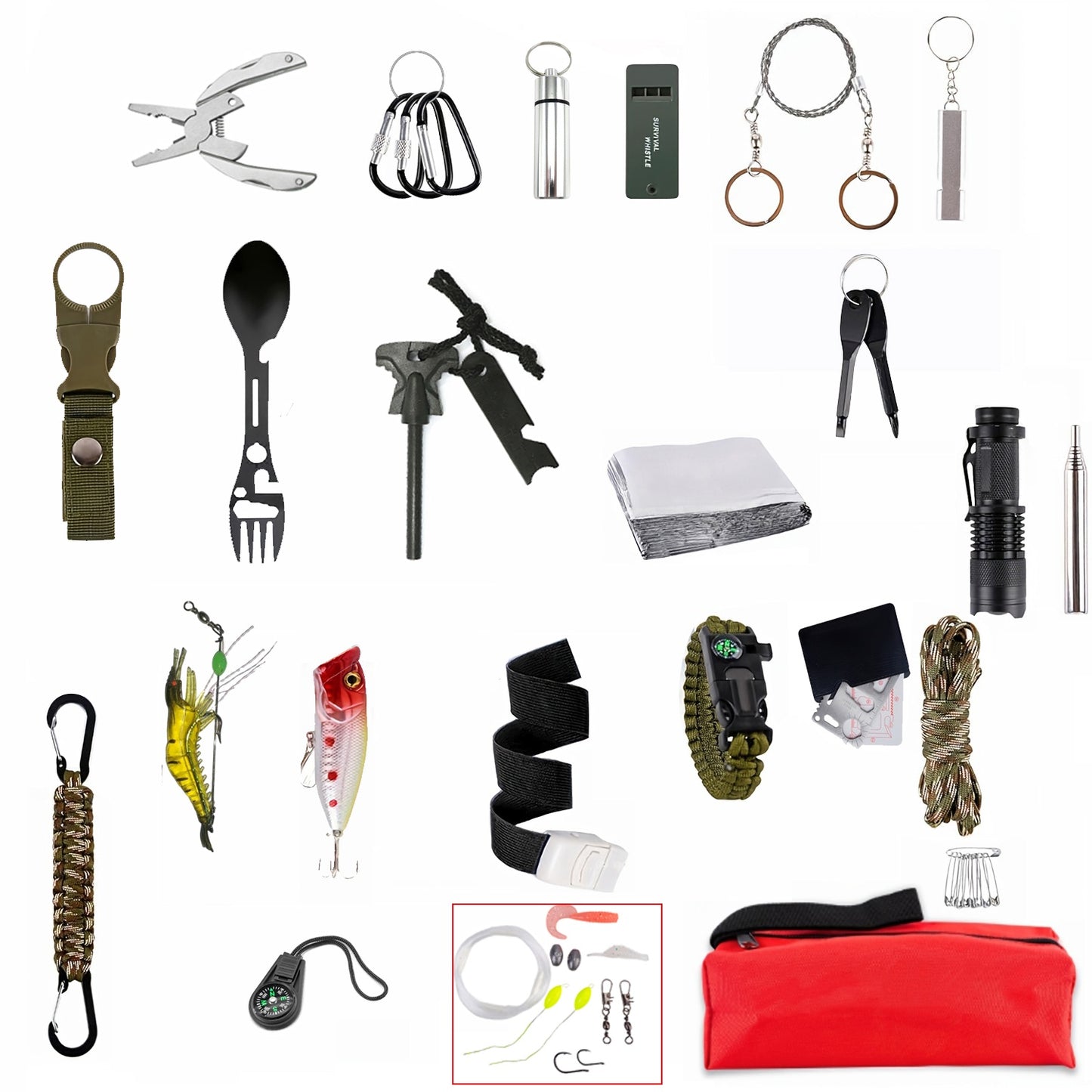 Survival Advent Calendar Set - 24-Day Christmas Countdown Calendar, 24 Days Of Camping Survival Gear - A Must-Have For Outdoor Adventure Enthusiasts And Wilderness Survival Supplies