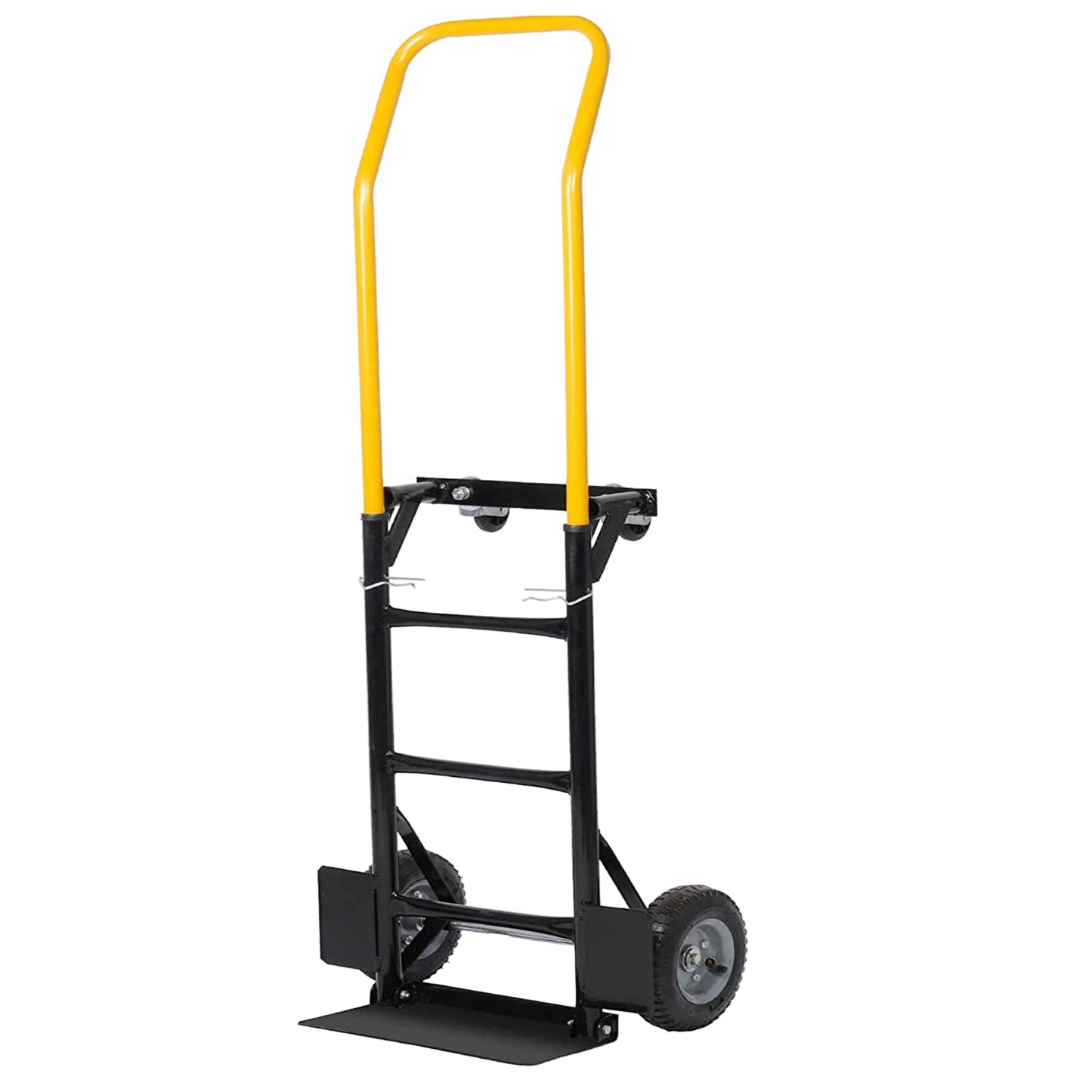 Dual Purpose Hand Truck Dolly Cart, 2 4 Wheel, Swivel Wheels, 330 Lbs Capacity