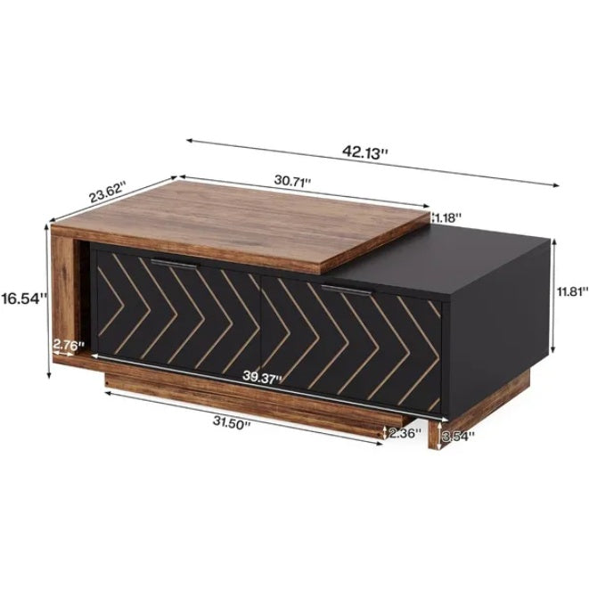 Modern Wooden Coffee Accent Table