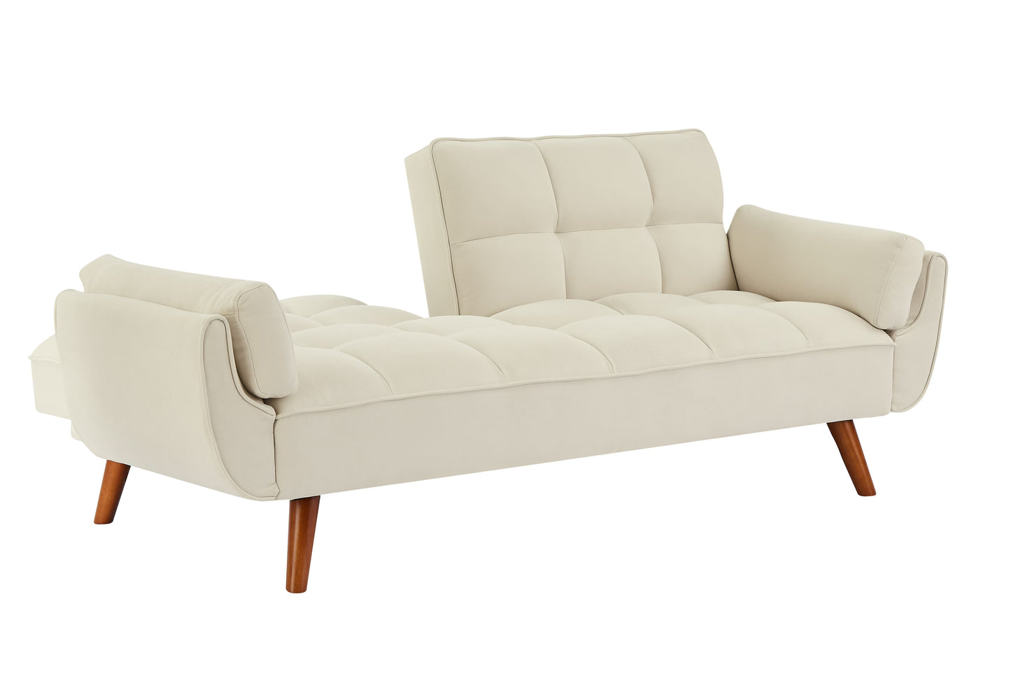 2064 Beige Sofa Bed Folding Living Room Home Decor Furniture