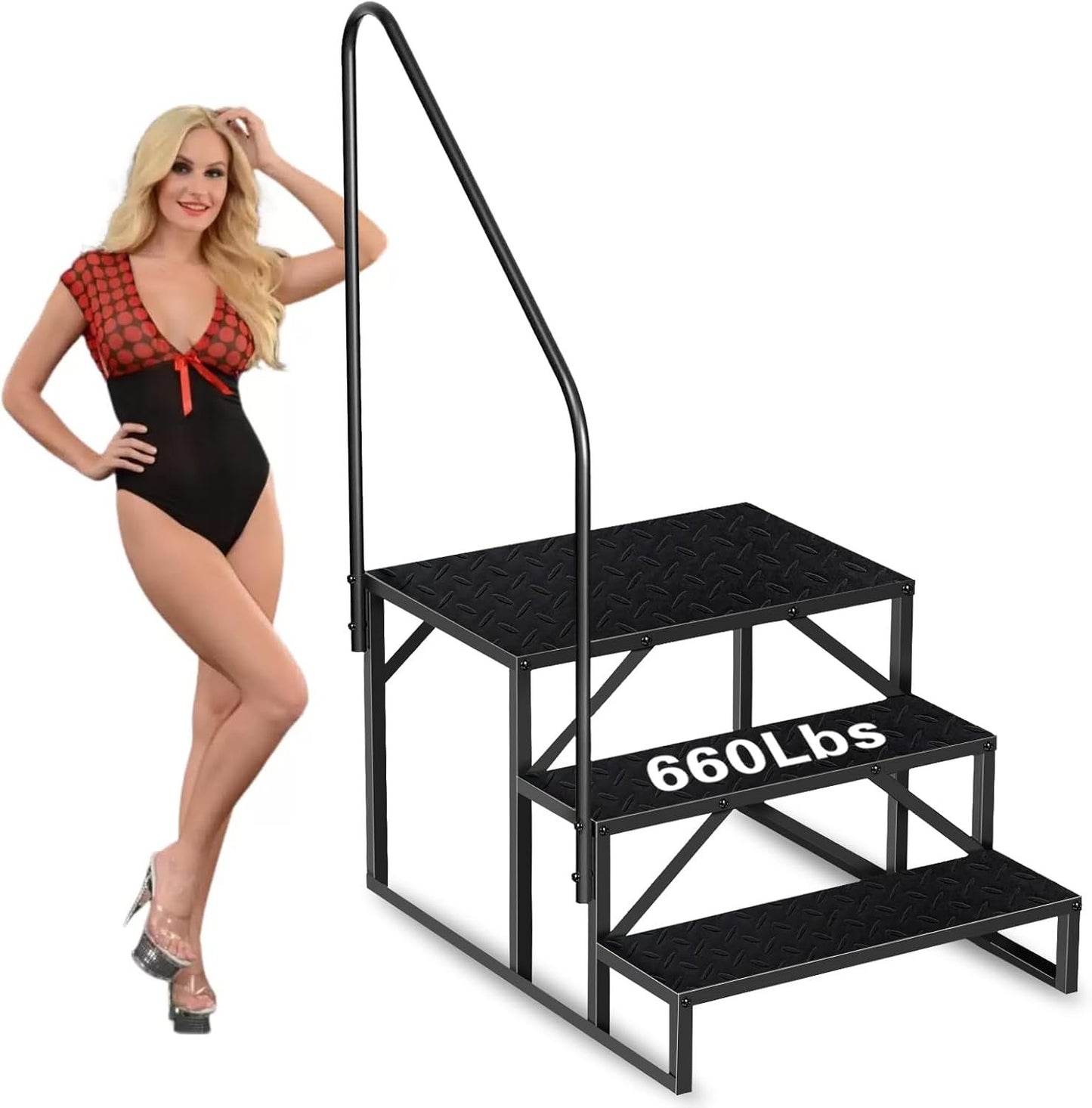 Easy to Install Swimming RV - Pool Stairs