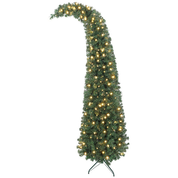 Christmas Tree Bent Top Mimics Santa Hat
