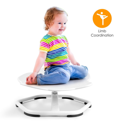 1Pc Kids Spinning Chair Autism Sensory Swivel Chair Balancing Seat Toy Rotation Chair For Autistic Kids Train Body Coordination Relieve Motion Sickness For Over 3 Years Old Kids