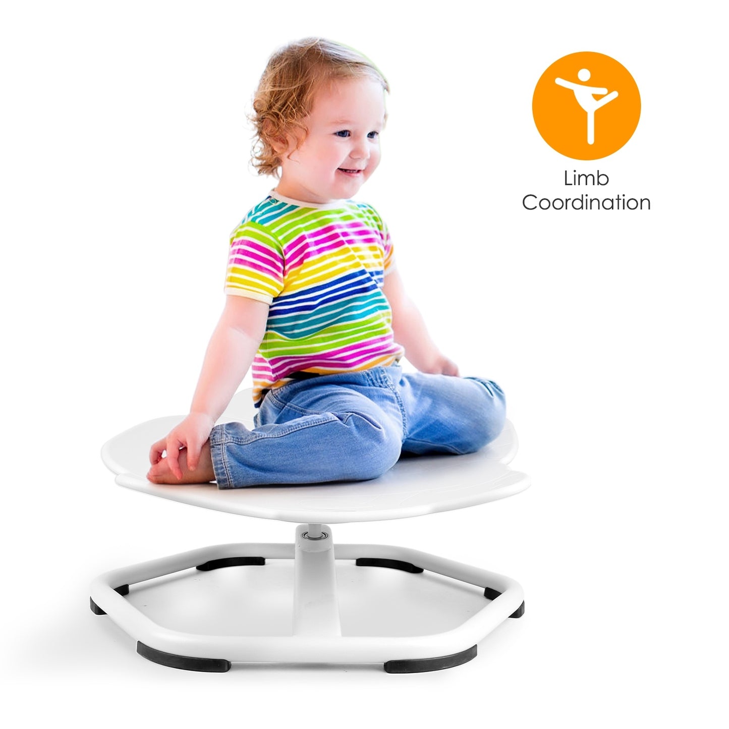 1Pc Kids Spinning Chair Autism Sensory Swivel Chair Balancing Seat Toy Rotation Chair For Autistic Kids Train Body Coordination Relieve Motion Sickness For Over 3 Years Old Kids