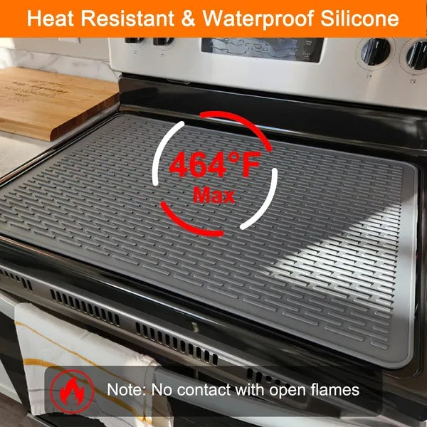27.95x19.69in Electric Stove Cover Silicone Stove Mat Glass Stove Top