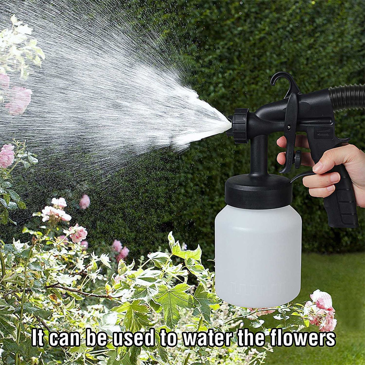 800ML Paint Sprayer 650W, minimum Output HVLP Oil Primer Water Spray, With 3 Spraying Modes Motor And Removable Container