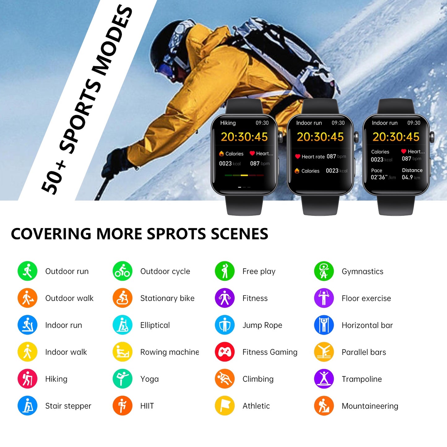 Smart Watch For Men Women Healthy Mornitoring Ips Screen Fitness Tracker With Bluetooth Call  IP67 Waterproof Heart Rate Sleep SpO2 Monitor Pedometer Multiple Sports 7 Days Battery Life