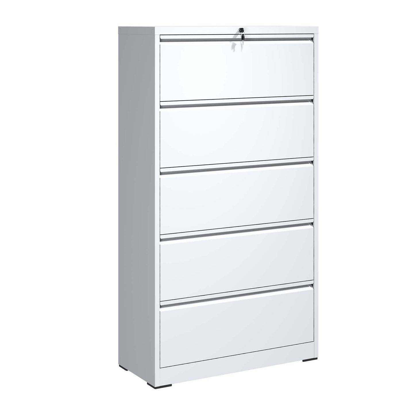 2 Drawer Metal  Mobile File Cabinet, Rolling File Cabinet With Lock For Hanging Legal Letter A4 Size,Fully Assembled Except Wheels