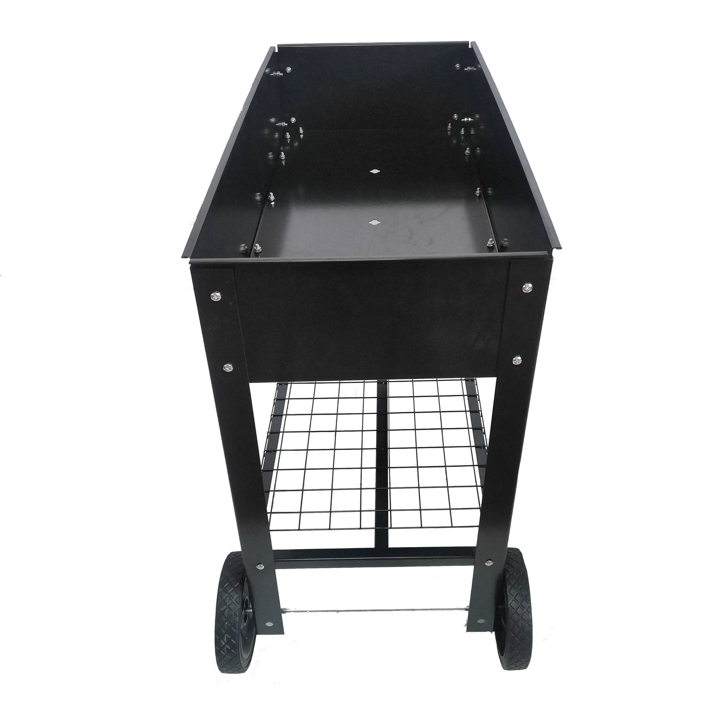 Mobile Metal Raised Garden Bed Cart With Legs For Outdoor House Patio