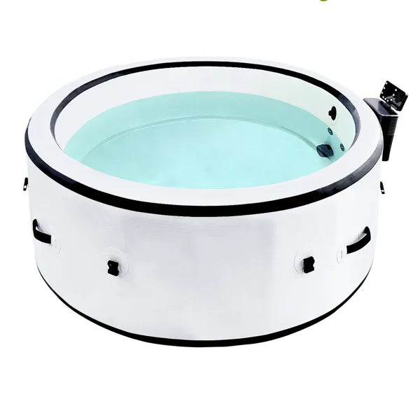 Inflatable Hot Tub Portable Spa Pool Outdoor Spa For 4-6 People With Cover Equipped With 6 Color Light Beads