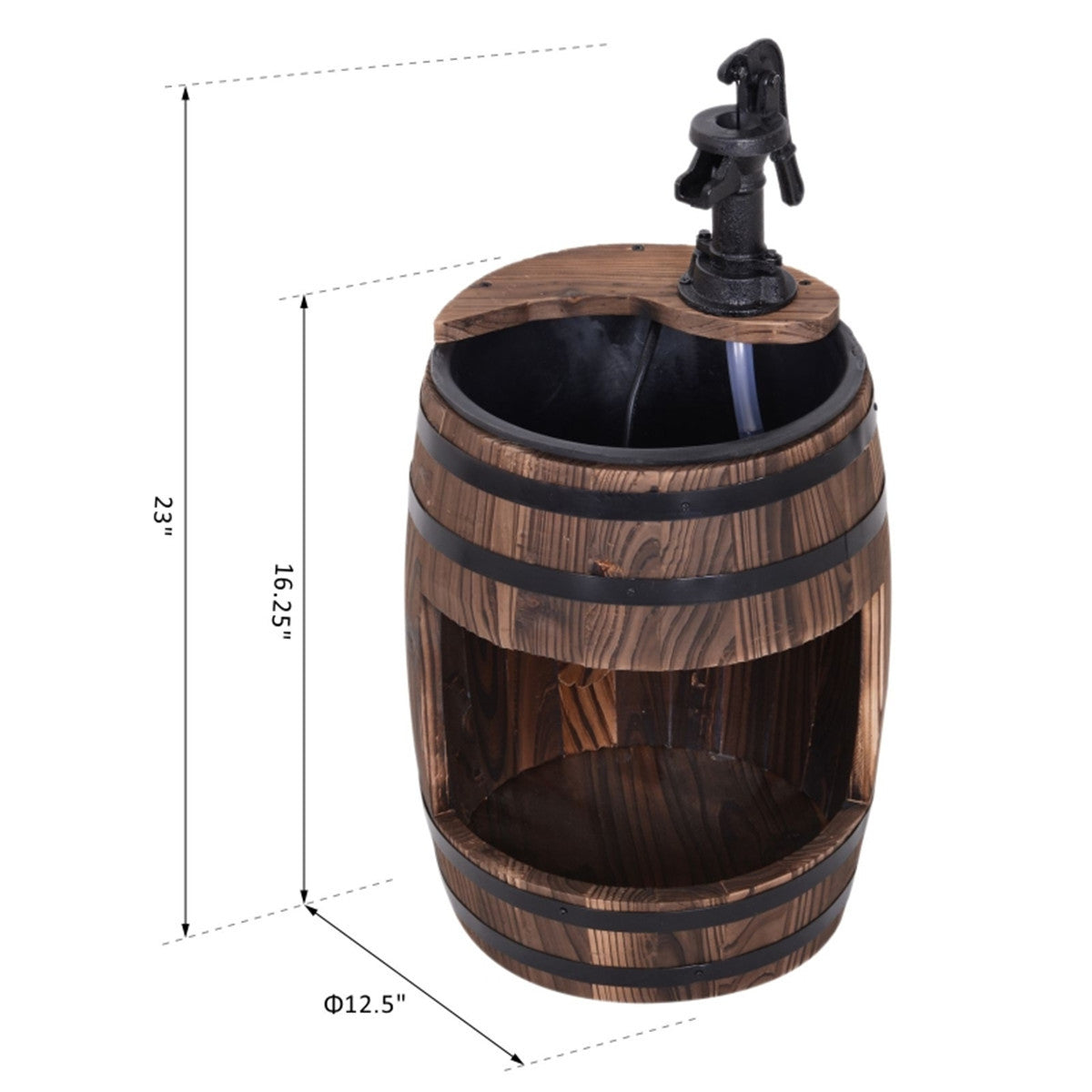 Fish Tank, Garden Patio Outdoor Fountain Electric Fount Pump