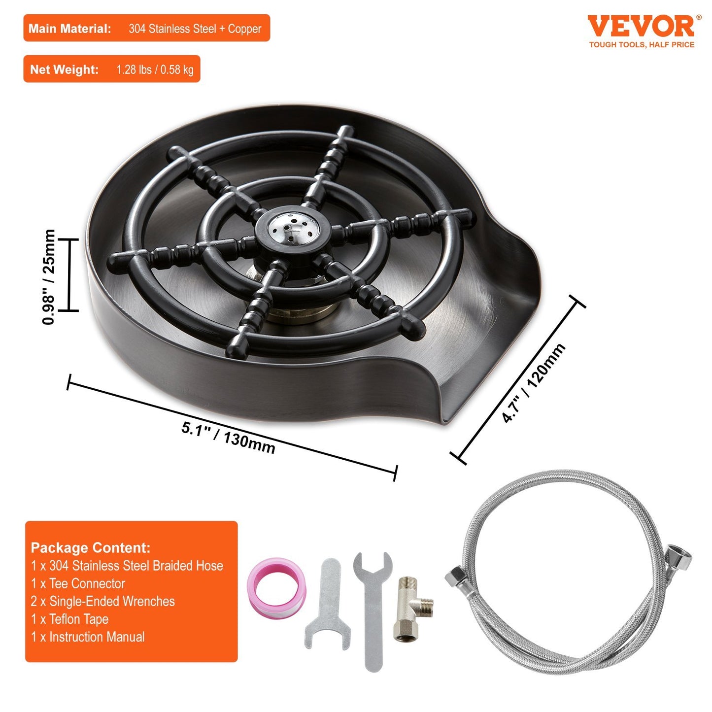 Glass Rinser, 10 Powerful Spraying Jets 360  Rotating Cup Rinser For Sink, 304 Stainless Steel Faucet Cup Washer With ABS Cup Holder For Baby Bottle, Glass Cup, Wine Glass