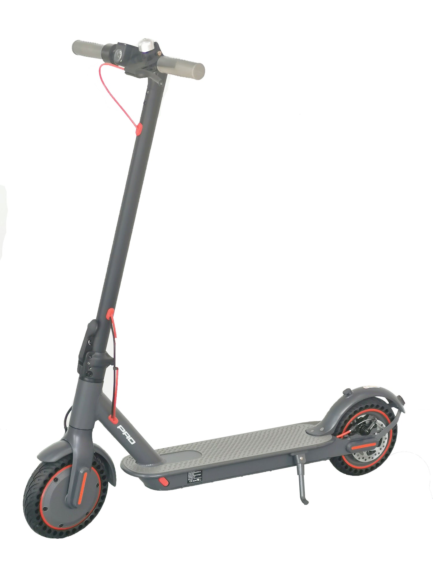 Gray electric scooter on a white background