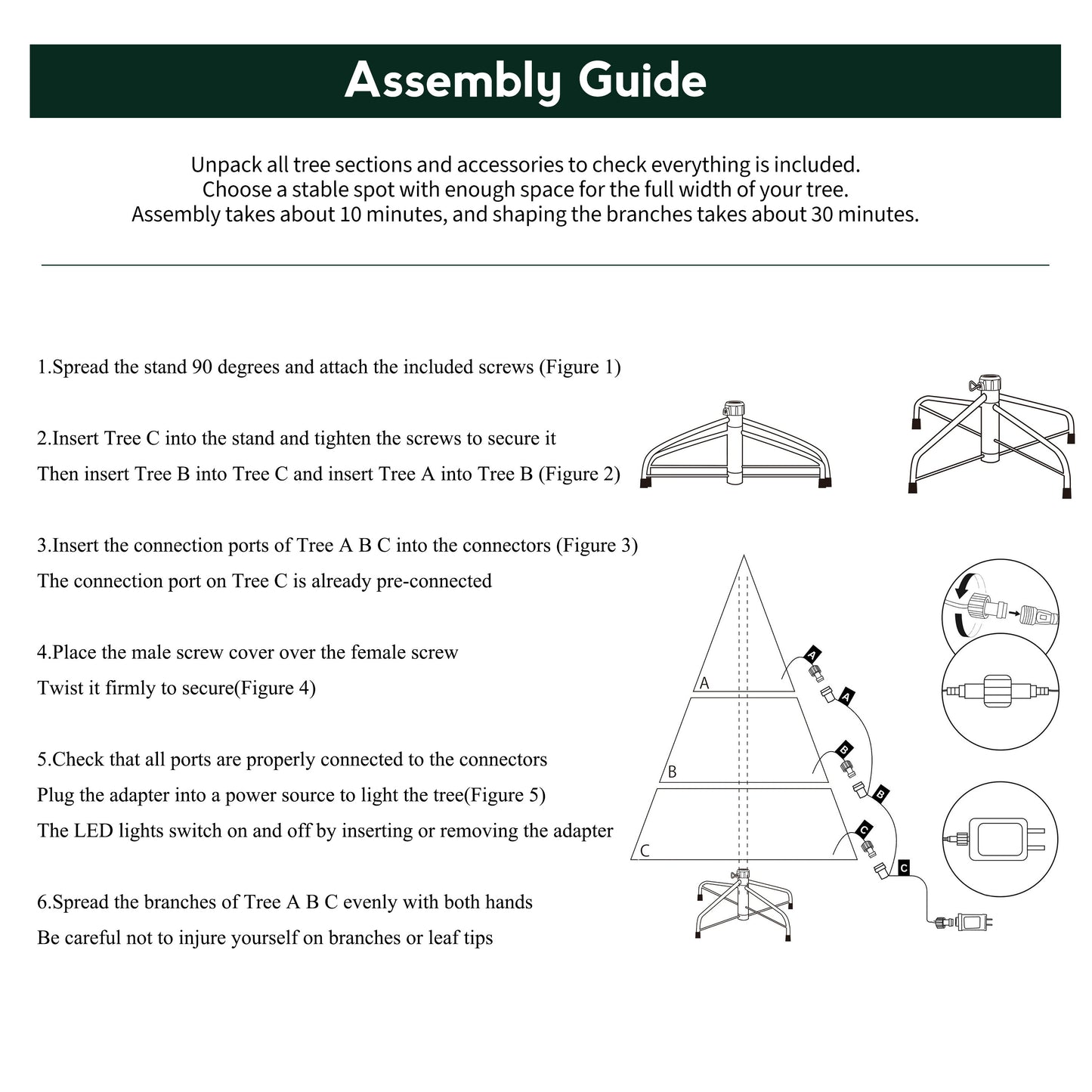 Balsam Fir Heritage 7.5ft Christmas Tree Pre-Lit Artificial Full With 3,941 Branch Tips & 1,485 Low-Voltage Warm LED Lights, Foldable Stand & Realistic Flame-Resistant Branches