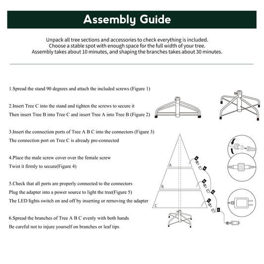 Balsam Fir Heritage 7.5ft Christmas Tree Pre-Lit Artificial Full With 3,941 Branch Tips & 1,485 Low-Voltage Warm LED Lights, Foldable Stand & Realistic Flame-Resistant Branches