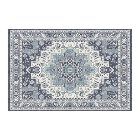 1PC Bohemian Vintage Watercolor Doormat - Non-Slip Soft Rug, Stain-Resistant Washable Mat For Entryway, Kitchen, Living Room, Laundry & Bathroom, Absorbent Floor Decor 96x120Inches