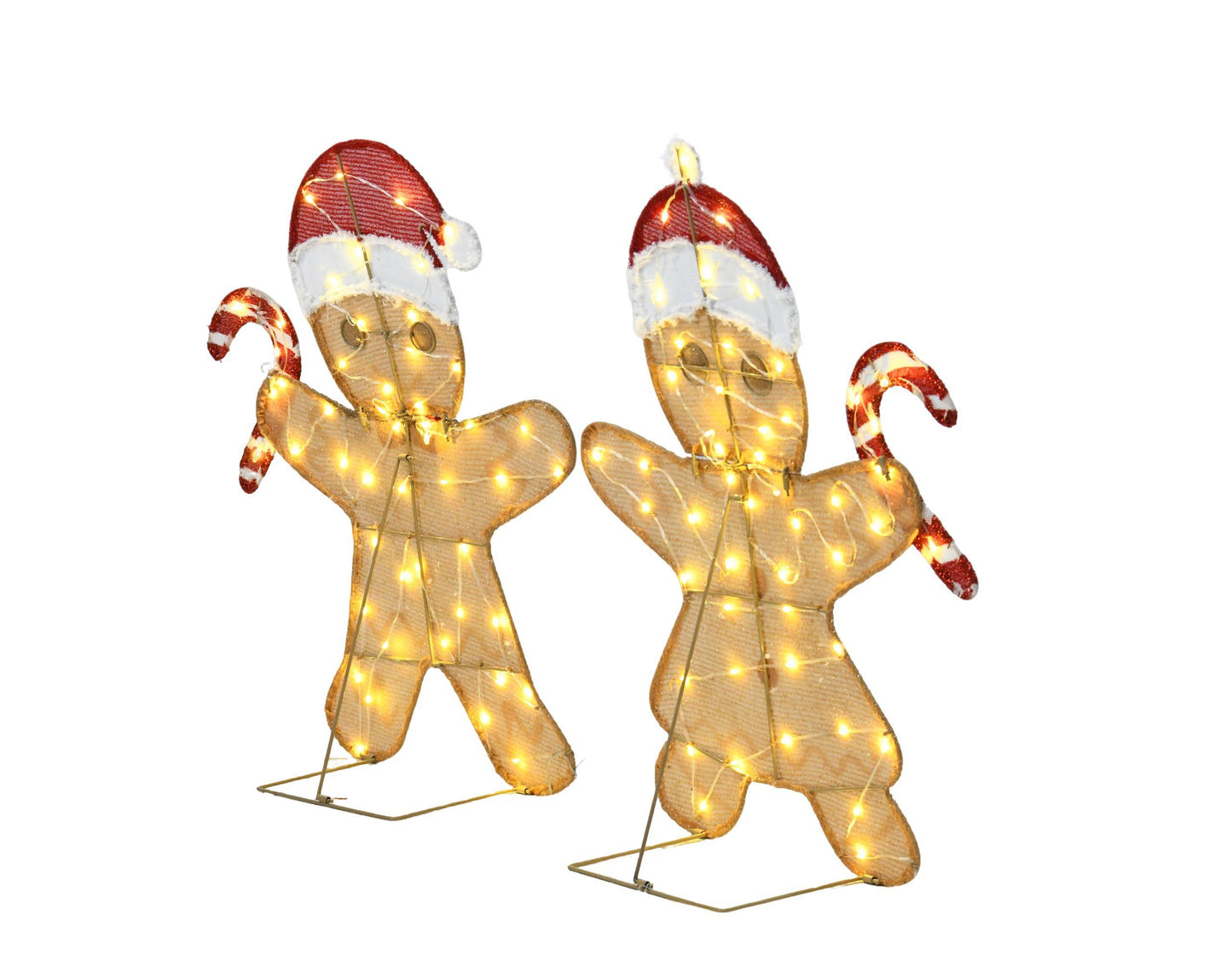 32-inch Boxed Heart-shaped Gingerbread Men, Add Christmas Cheer To Your Space, A Fashionable Choice For Home Decoration,