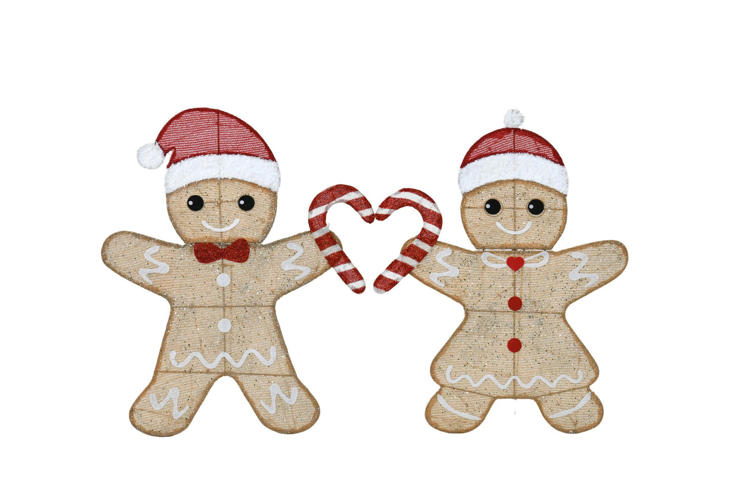 32-inch Boxed Heart-shaped Gingerbread Men, Add Christmas Cheer To Your Space, A Fashionable Choice For Home Decoration,