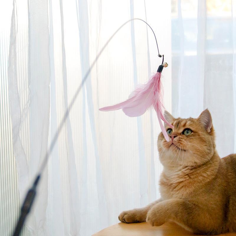 Retractable Laser Cat Stick Toys Cat Toy BallsKitten Playing Cat Laser Wand  ABS  PPMaterial   Safe And None Toxic, Universal interactive Toy
