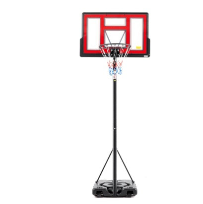 Basketball Hoop Outdoor 4.2-10ft Adjustable Height, Portable Basketball Hoop Goal Court System For Kids-Adults, 44 Inch Shatterproof Backboard