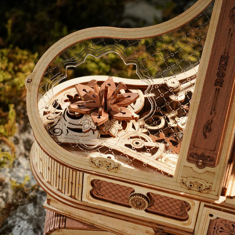 ROKR Magic Piano Mechanical Music Box 3D Wooden Puzzle