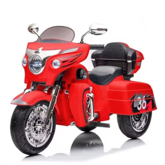 Kids Motorcycle,ride On Motorcycle,Kids Electric Motorcycle 12V Two Seat Motorcycle For Kids, Motorbike For Kids With Key Start 3 Wheels HeadlightStorage Box  Two Motor  Two Seat