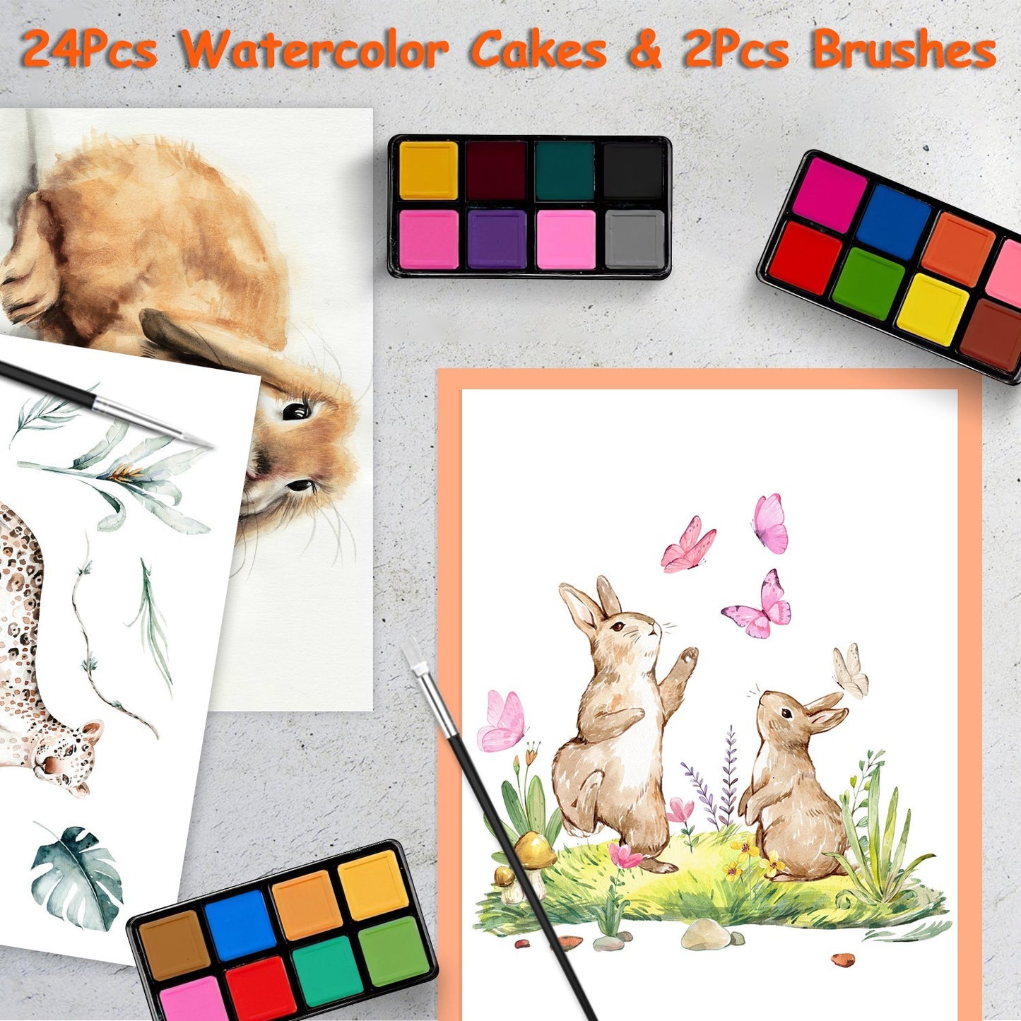 140Pcs Art Supplies With Colored Pencils Oil Pastels Crayons, Watercolor Cakes Brushes Sharpener Eraser In Elegant Wooden Box Professional Art Kit For Kids Adults Beginners Pros