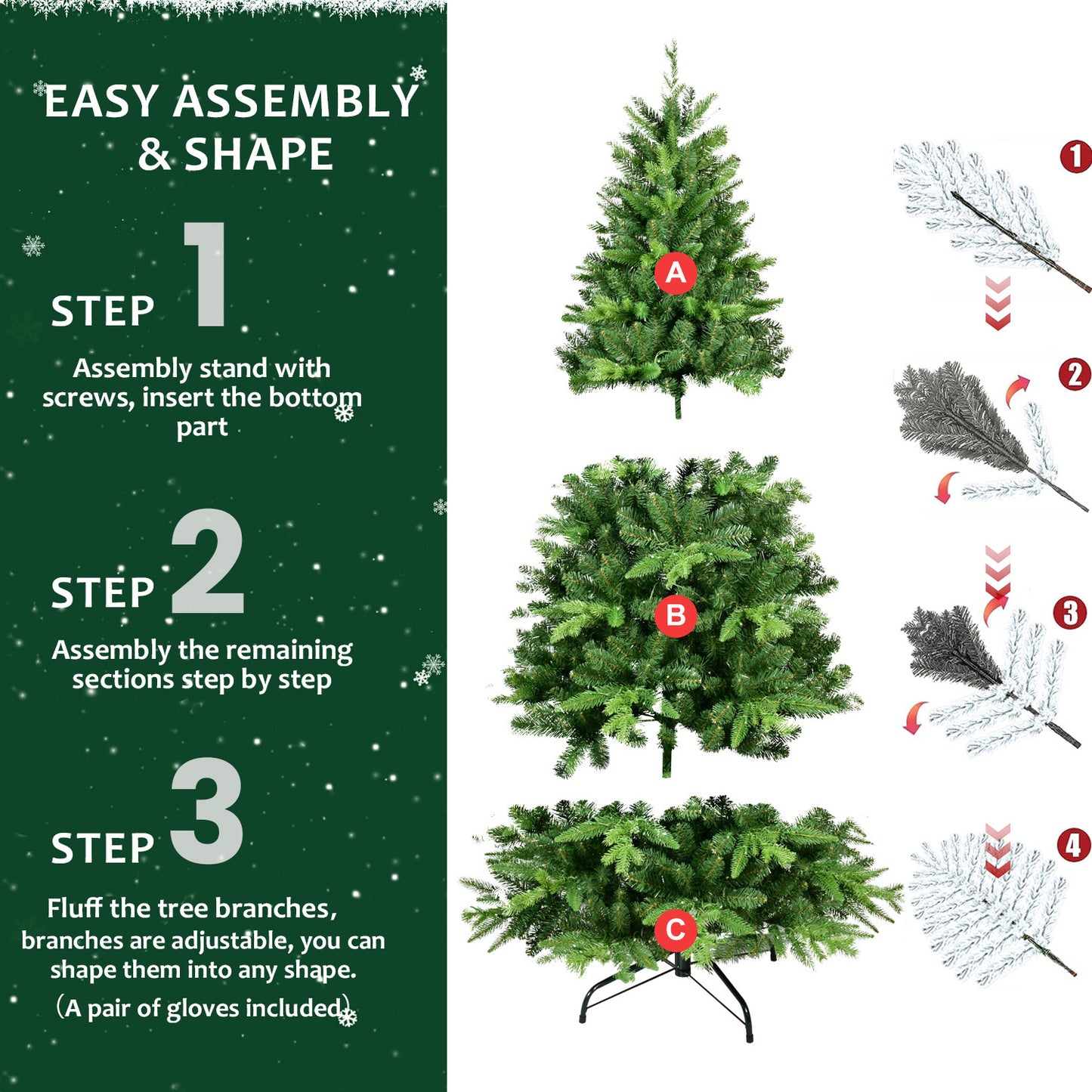 Green PVC Christmas Tree, Christmas Decorations