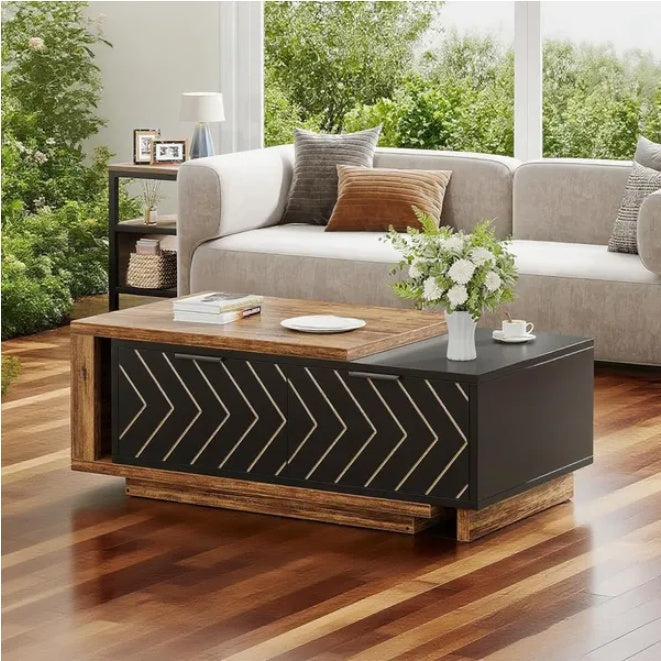 Modern Wooden Coffee Accent Table