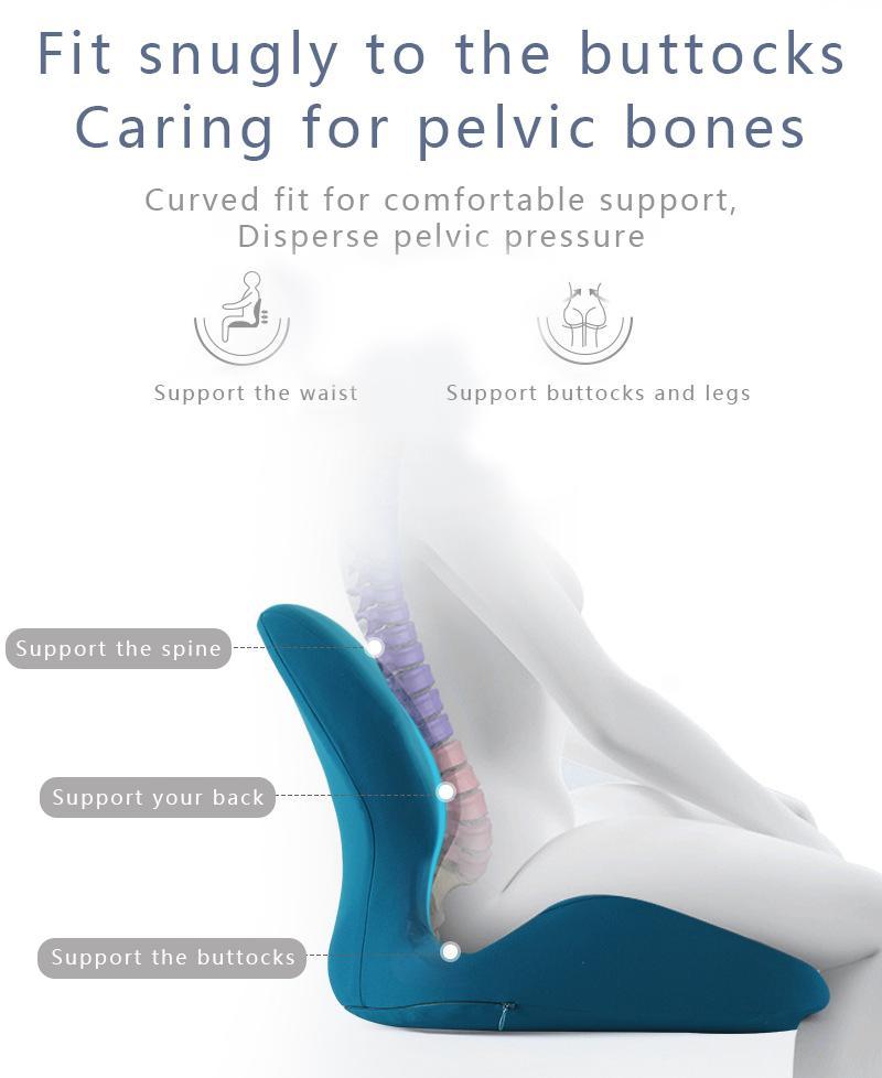 East Coast Warehouse Integrated Seat Cushion Is A Comfortable Choice For Long-term Sitting, Improving Work Efficiency, Thickened Sweatshirt Fabric, Soft Cotton Core And No Shrinkage