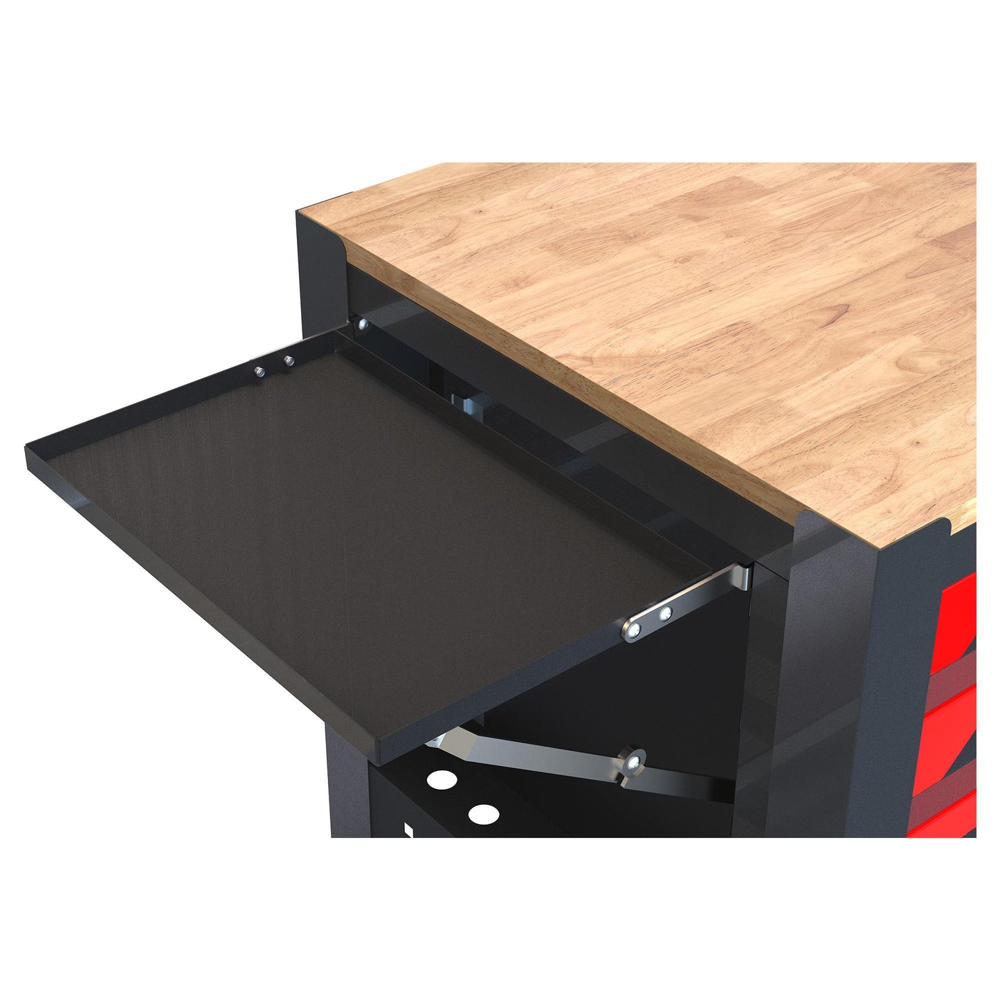4 Drawer Multi-Purpose Utility Cart With Wheels And Wooden Top