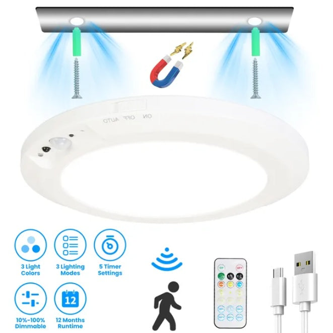 Rechargeable Motion Sensor Ceiling Light
