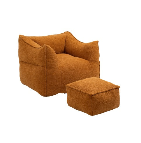 COOLMORE Bean Bag Chair Lazy Sofa Footstool Durable Comfort Lounger High Back Bean Bag Chair Couch For Adults And Kids, Indoor  Outdoor