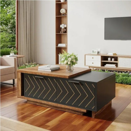 Modern Wooden Coffee Accent Table