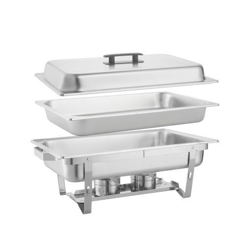 Stainless Steel Family And Outdoor Food Tray Buffet Dining 2 Sets