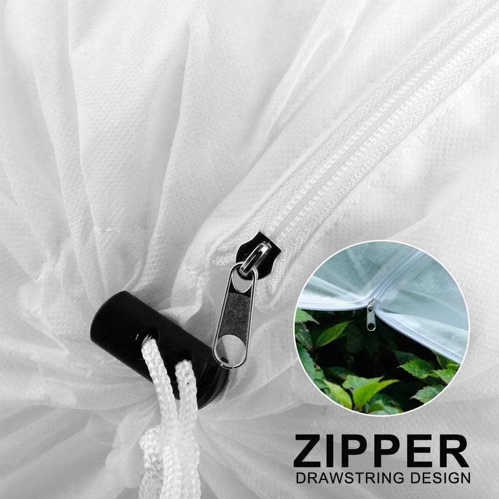 1PC Plant Covers Freeze ProtectionLarge Frost Cloths Blankets With Zipper Drawstring