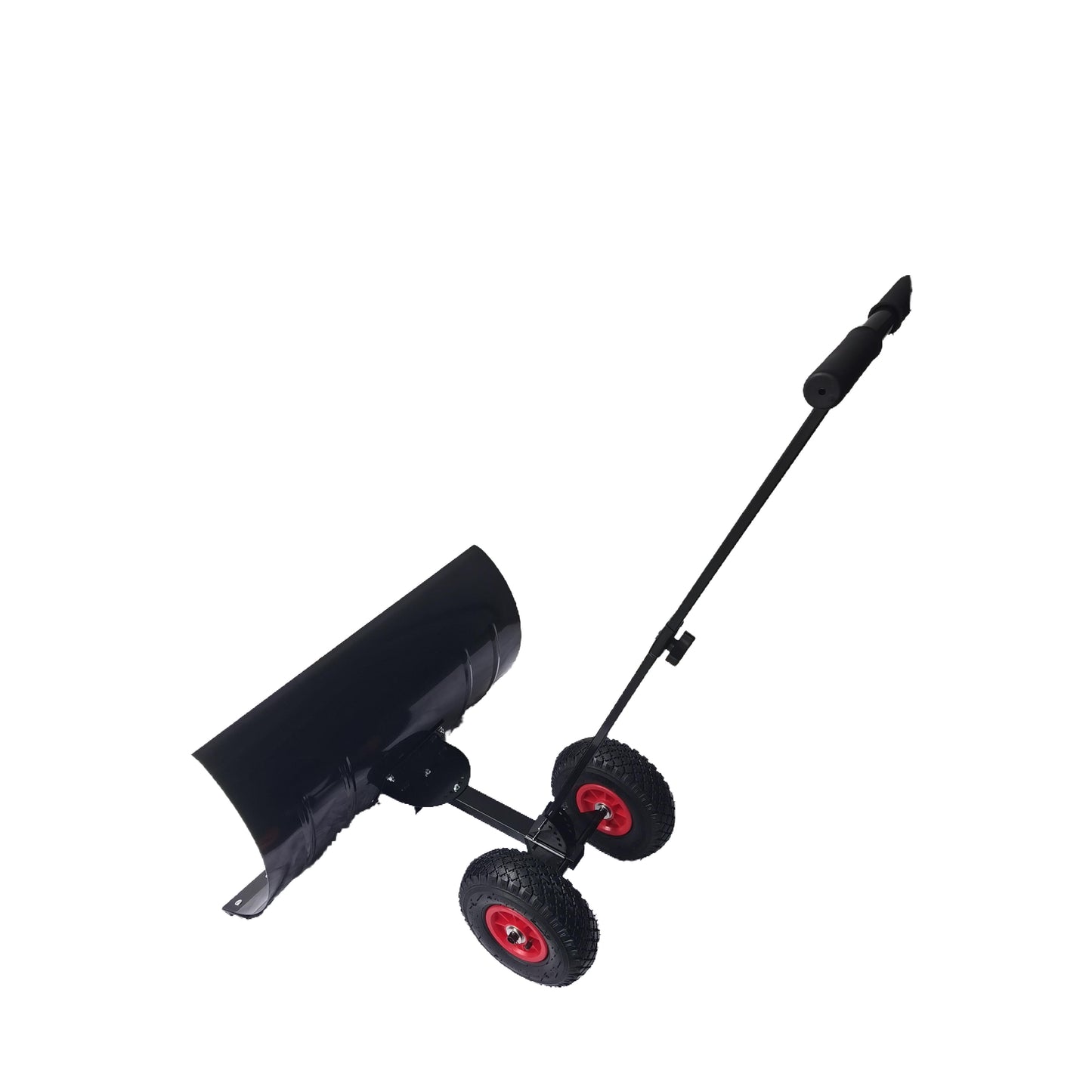 Black, Padded Adjustable Angle Handle Snow Removal Tool For Snow Ploughers