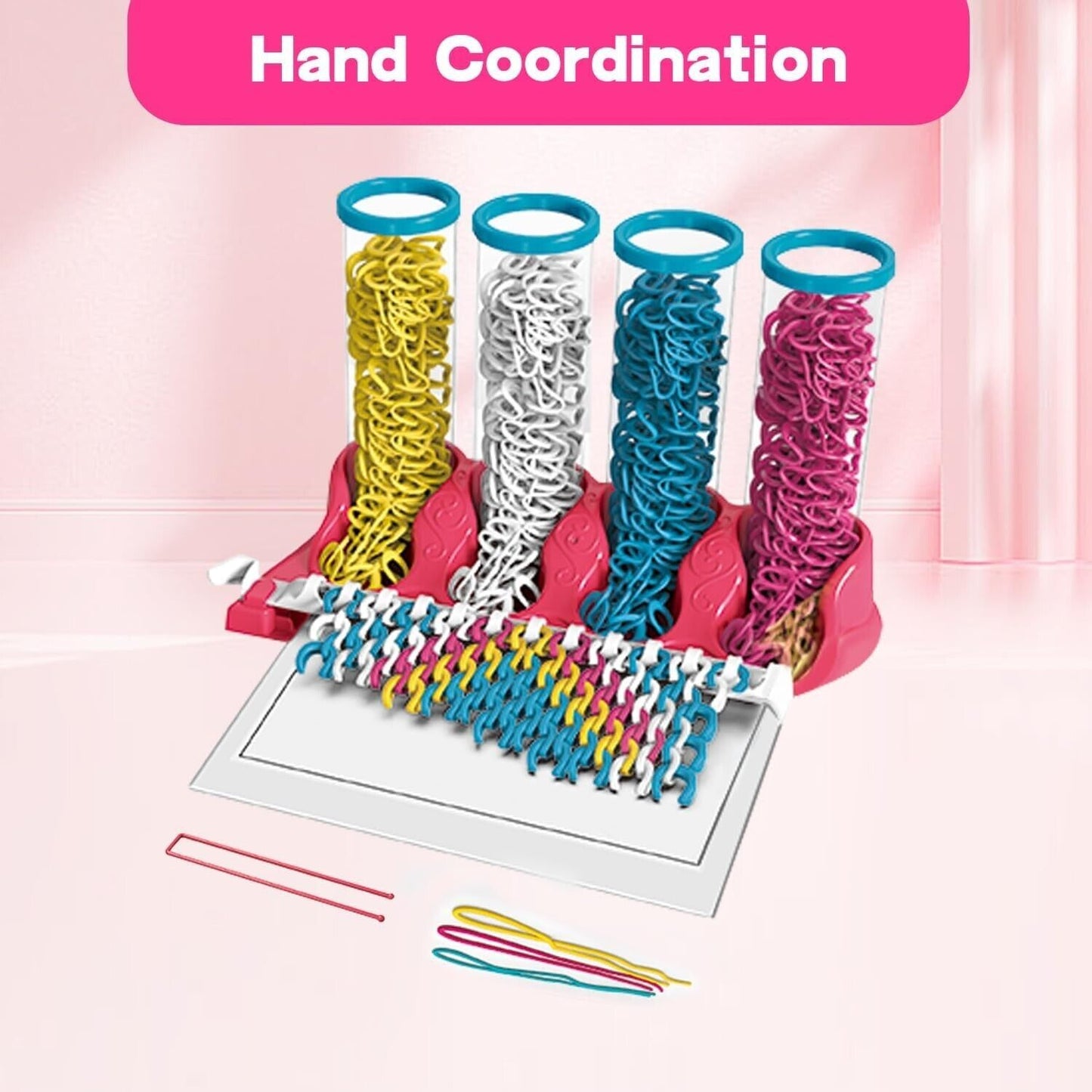DIY Toys Puzzle Creative Ribbon Woven Hand Ropes Jewelry Making For Children Toy, Girls Kids Toy Gifts